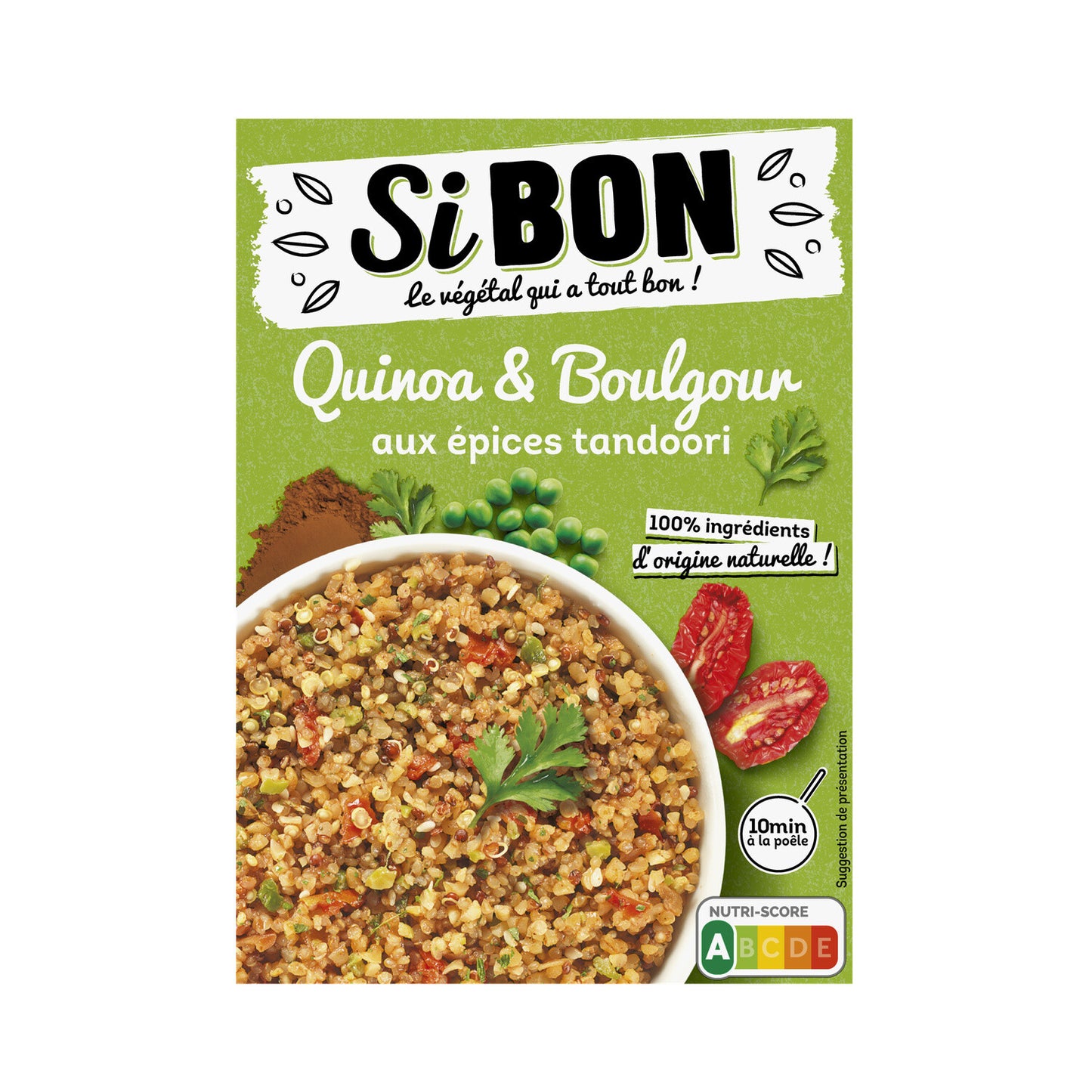 Quinoa boulgour & tandoori SIBON la boite de 280g - épicerie les 3 gourmets Pâtes, Riz, Purées et féculents