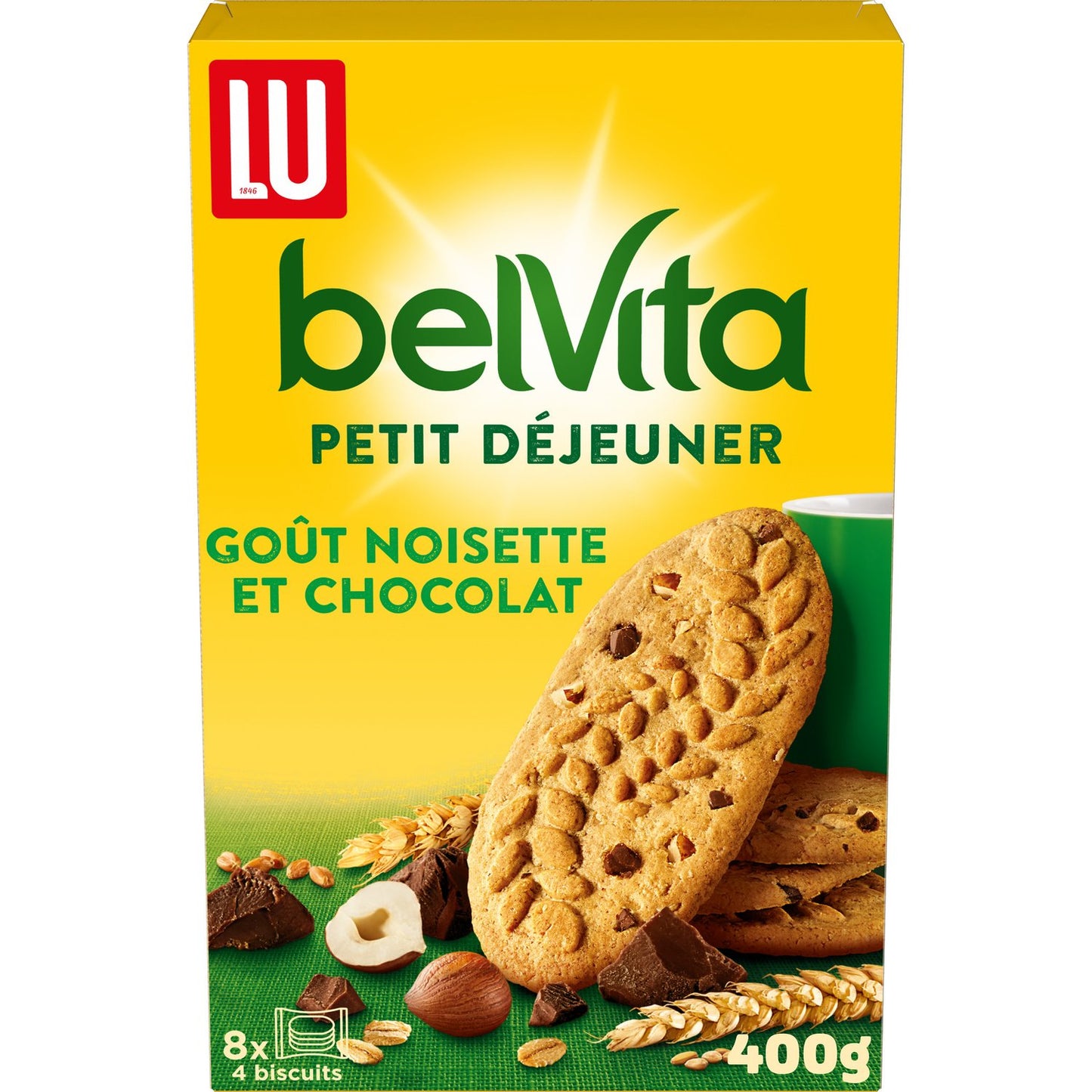 Belvita LU Biscuits petit déjeuner goût noisette et chocolat Original