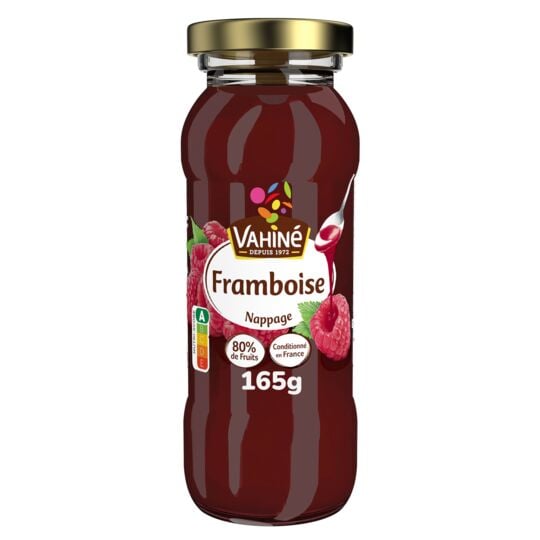 VAHINÉ NAPPAGE FRAMBOISE 190 G - épicerie les 3 gourmets Sucres, Farines, Coulis et Préparations Gateaux