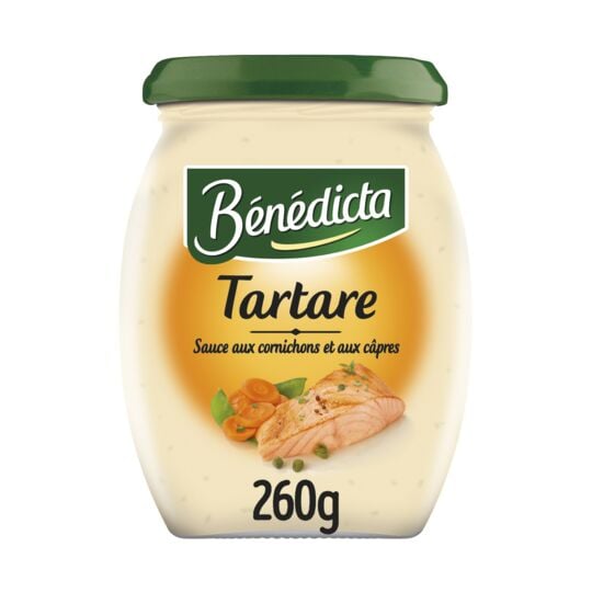 Sauce tartare BENEDICTA 260g - épicerie les 3 gourmets CONDIMENTS & SAUCES