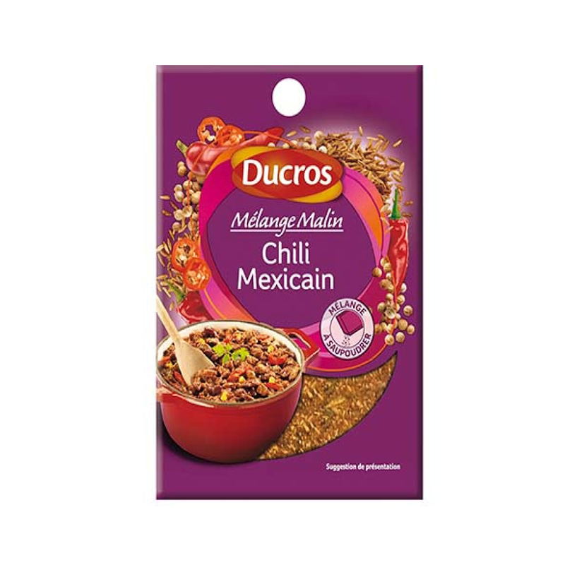 DUCROS Mélange d'épices chili mexicain 20g - épicerie les 3 gourmets epices