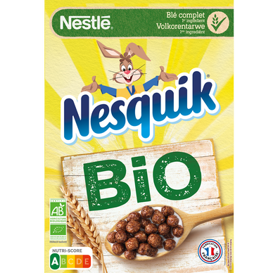 Céréales Nesquik Bio 375 G - épicerie les 3 gourmets biscottes-tartinades-de-pain-grille-cereales-et-barres-de-cereales