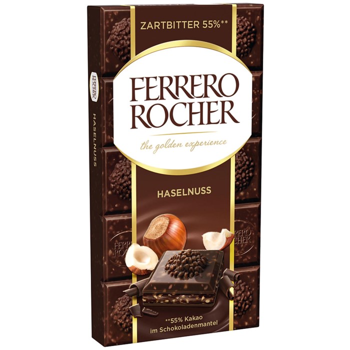 Ferrero Rocher Noisettes Noir 90g - épicerie les 3 gourmets Chocolat