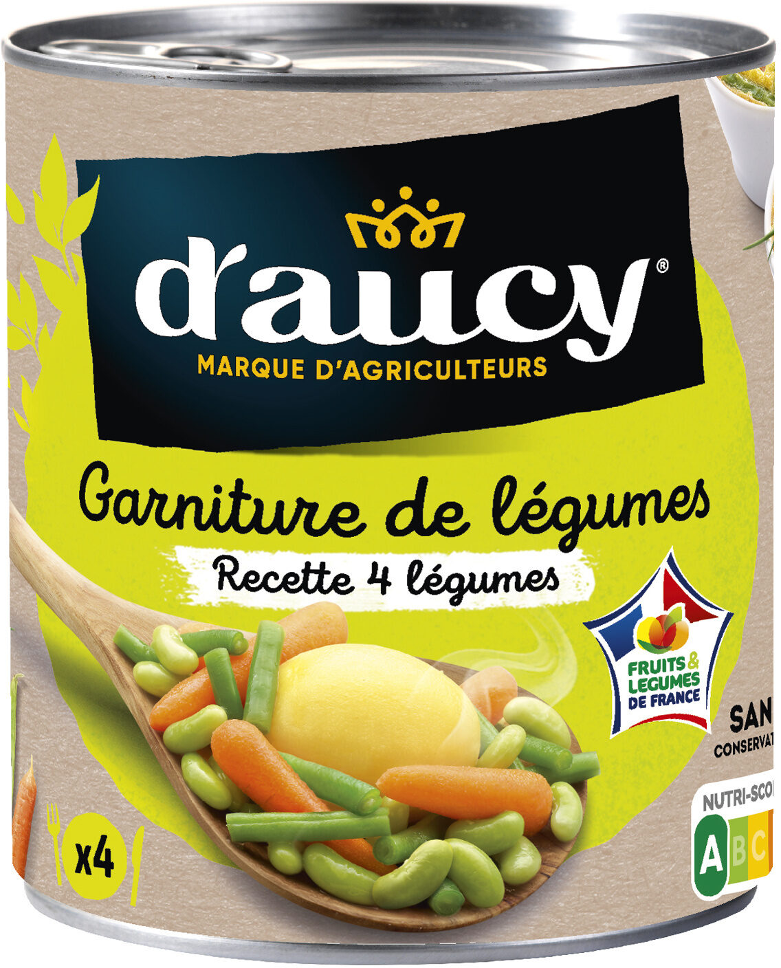 D'AUCY Garniture DE LÉGUMES 510G - épicerie les 3 gourmets CONDIMENTS & SAUCES
