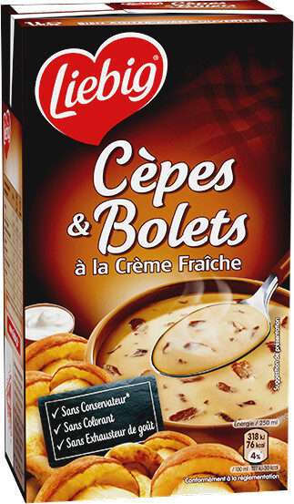 LIEBIG Soupe aux cèpes et bolets à la crème fraîche 1 litre - épicerie les 3 gourmets SOUPE ET POTAGER