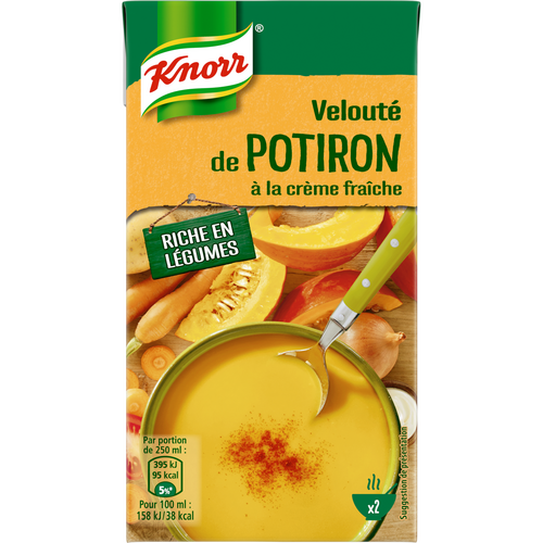 KNORR Velouté de potiron à la crème fraîche 0,3cl - épicerie les 3 gourmets SOUPE ET POTAGER