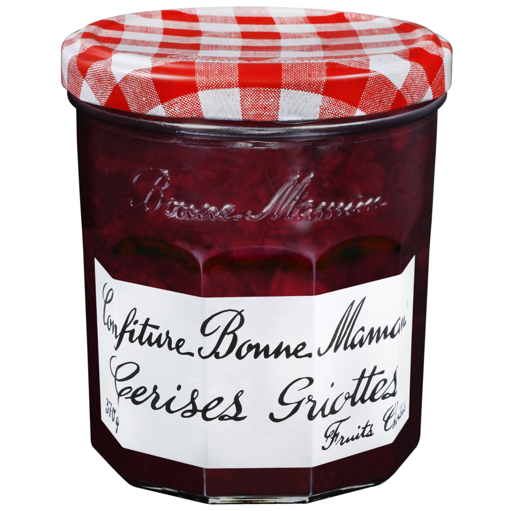 BONNE MAMAN CONFITURE CERISES GRIOTTES 370G - épicerie les 3 gourmets confitures-compotes-et-cremes