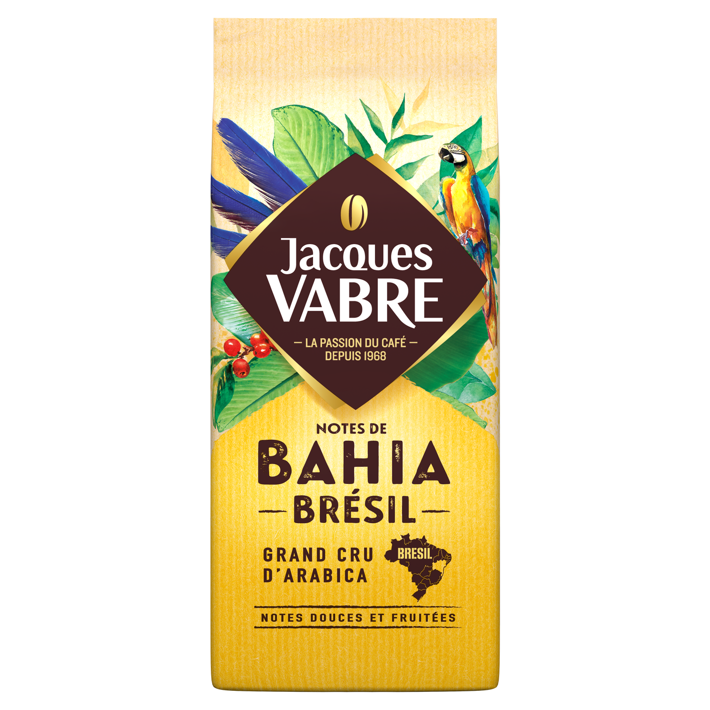 JACQUES VABRE Café moulu notes de bahia Brésil 250g - épicerie les 3 gourmets Cafés, thés et boissons chaudes