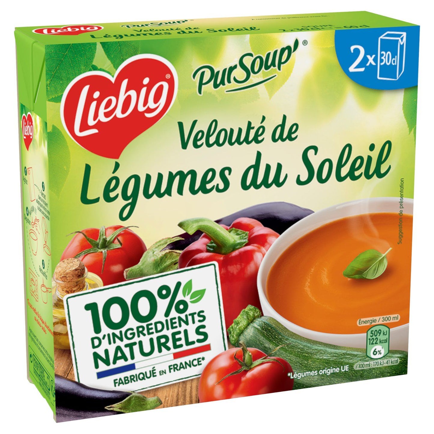 LIEBIG Pursoup' velouté de légumes du soleil 2x30cl - épicerie les 3 gourmets SOUPE ET POTAGER
