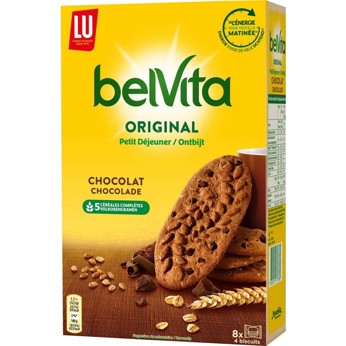 BELVITA Biscuits petit-déjeuner au chocolat 400g - épicerie les 3 gourmets biscuits