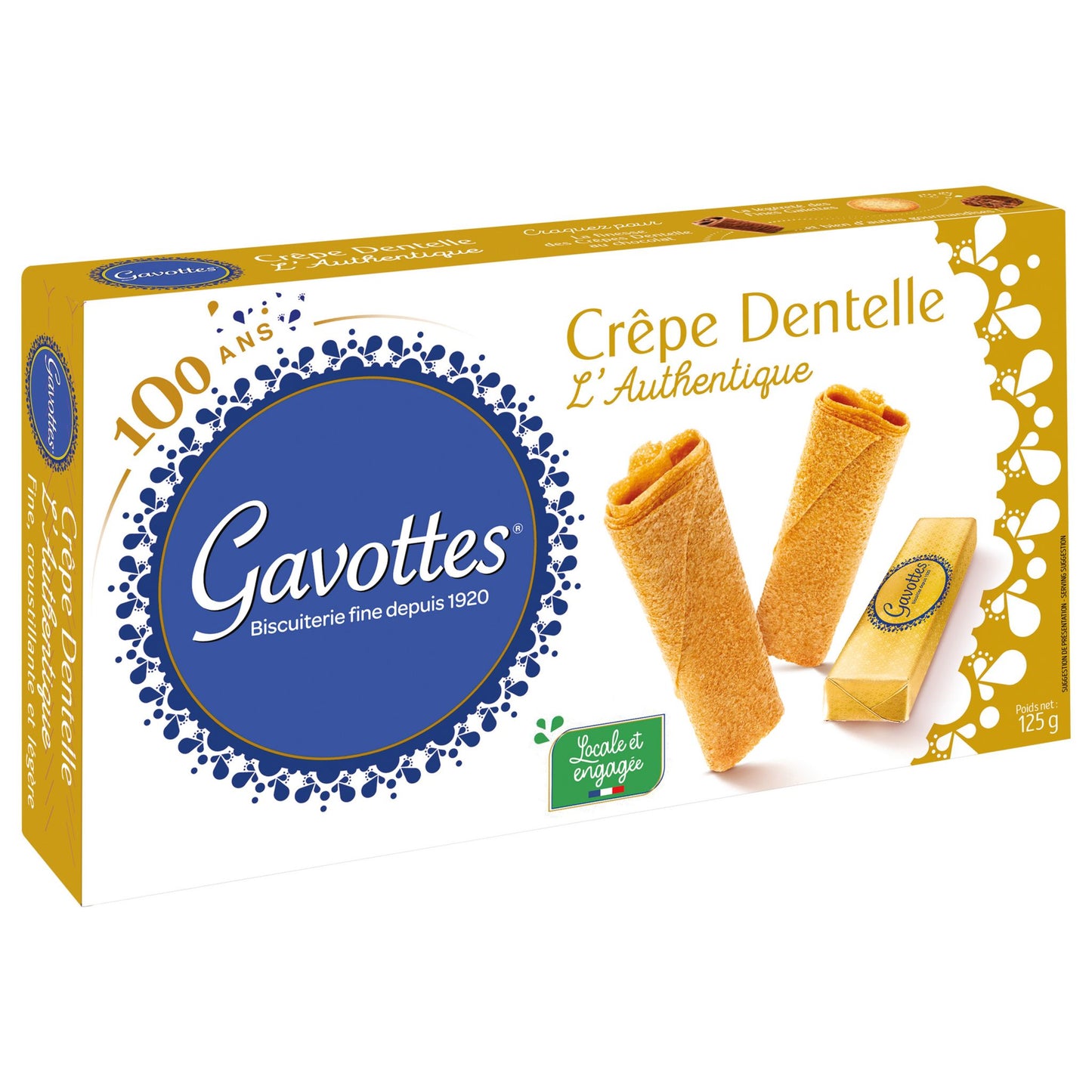 GAVOTTES Crêpes dentelle l'authentique 125g - épicerie les 3 gourmets BISCUITS