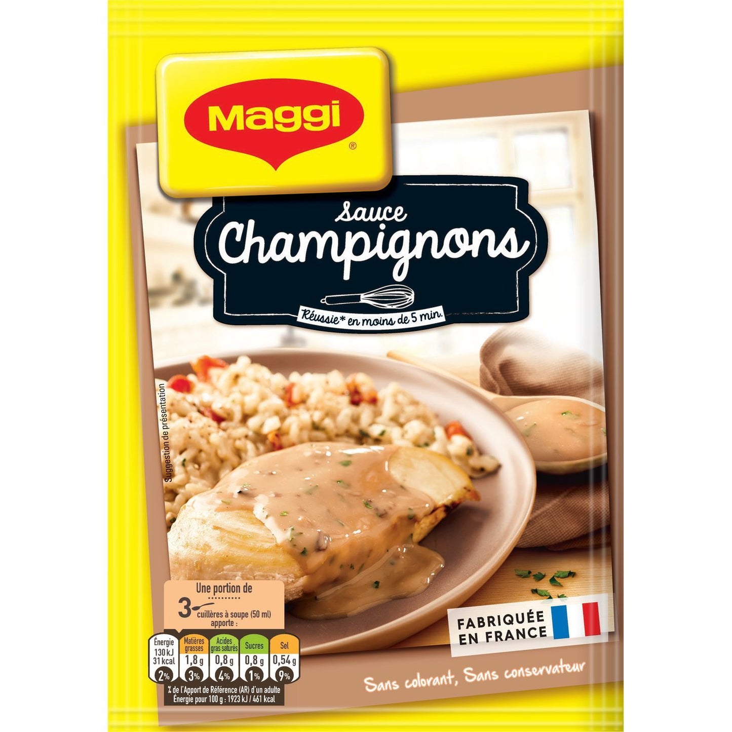 MAGGI Maggi Sauce champignons déshydratée ss conservateur,en sachet 27g - épicerie les 3 gourmets SOUPE ET POTAGER