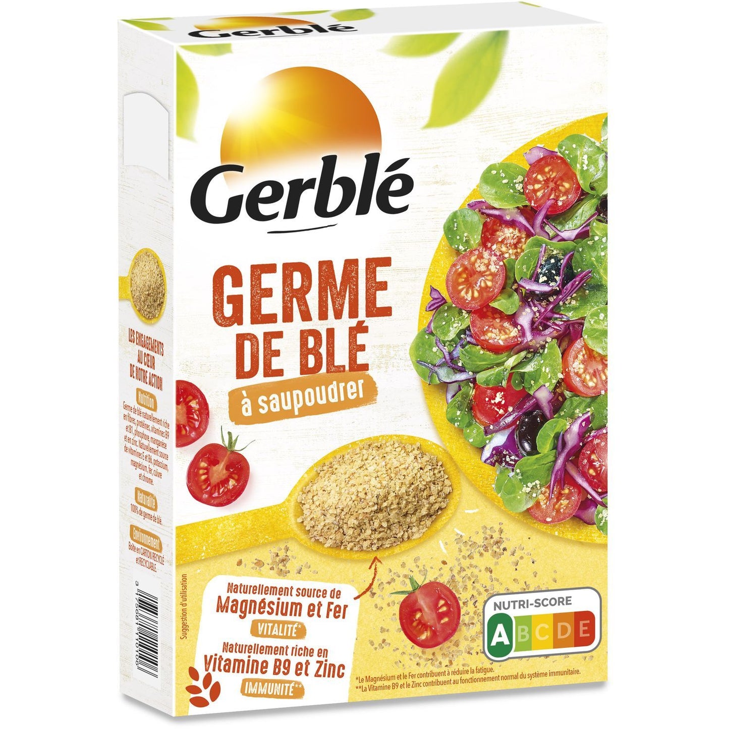 GERBLE Germe de blé à saupoudrer 250g - épicerie les 3 gourmets SOUPE ET POTAGER