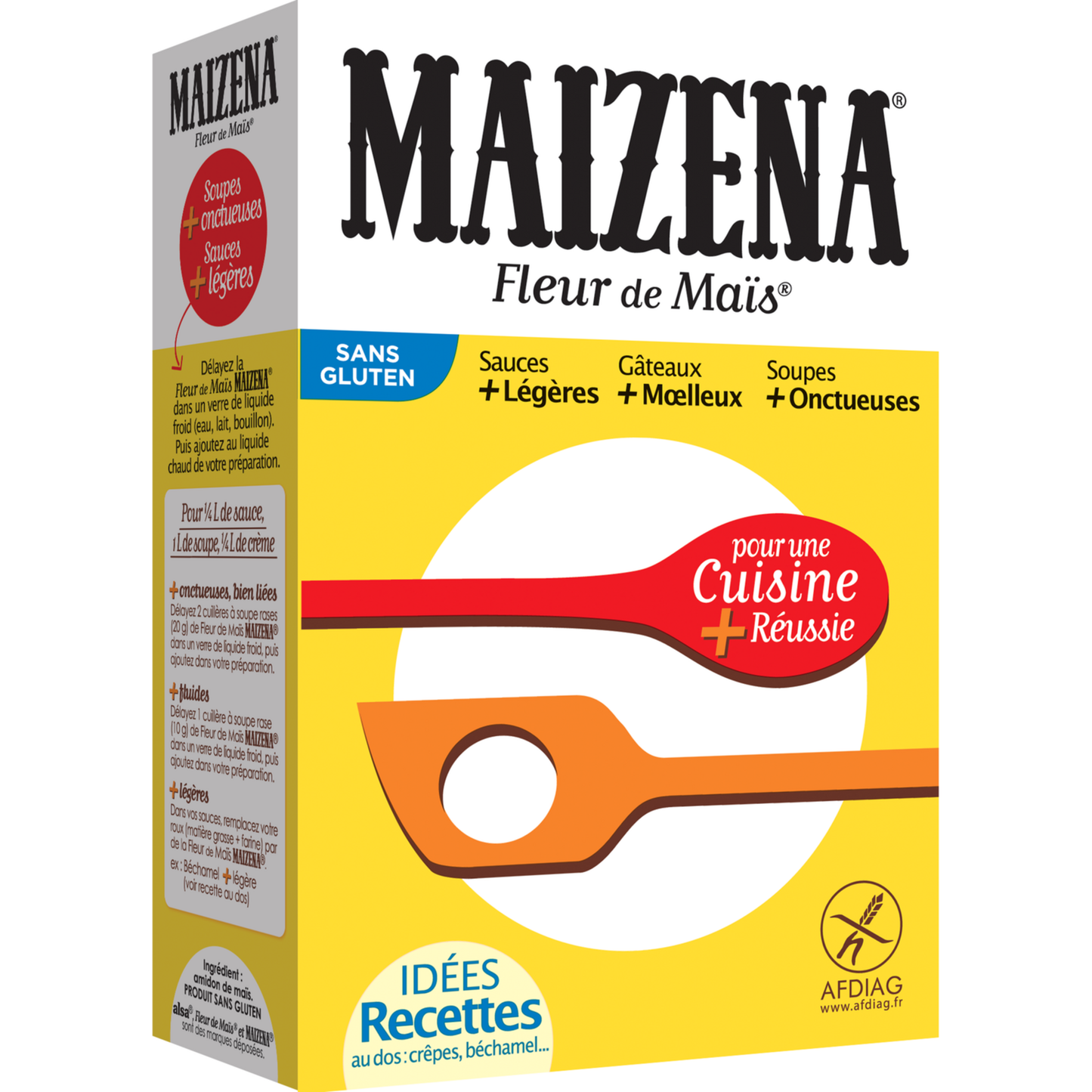 MAIZENA Fleur de maïs sans gluten 400g - épicerie les 3 gourmets Aide à la Cuisine