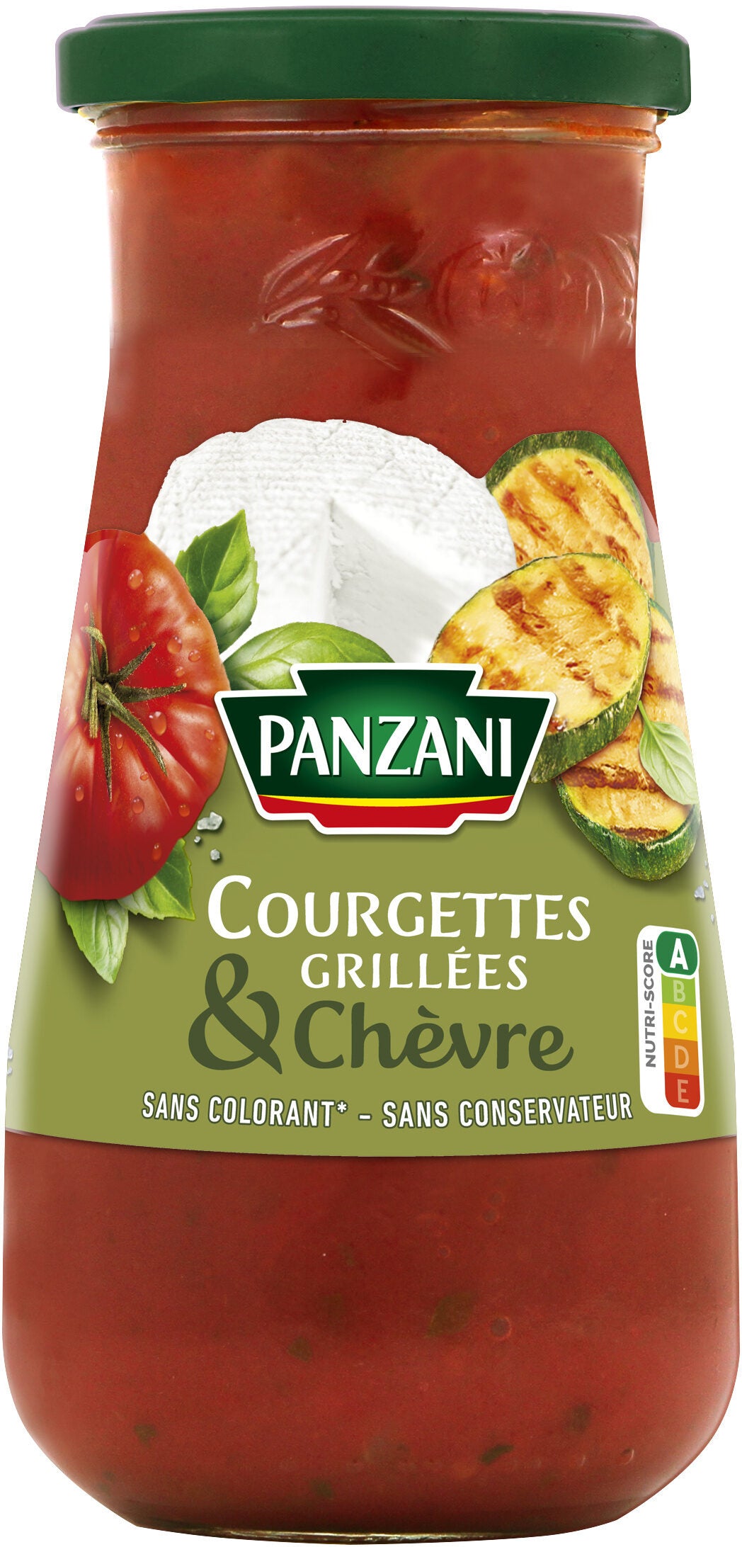 Panzani Sauce Tomate Courgettes Grillées et Chèvre - épicerie les 3 gourmets CONDIMENTS & SAUCES