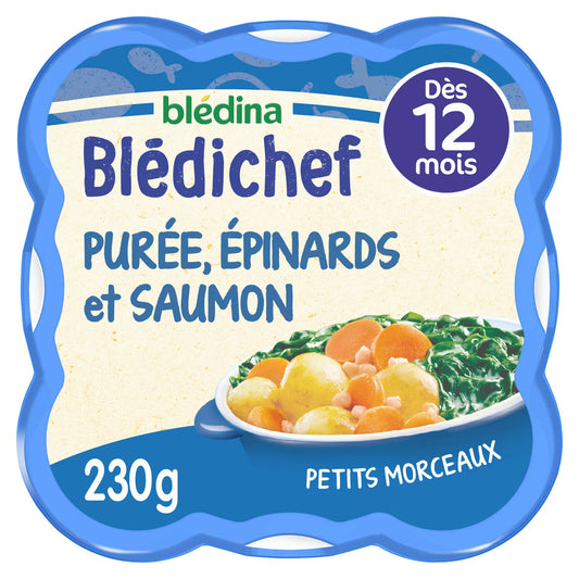 Blédichef - Purée épinards et saumon du Pacifique