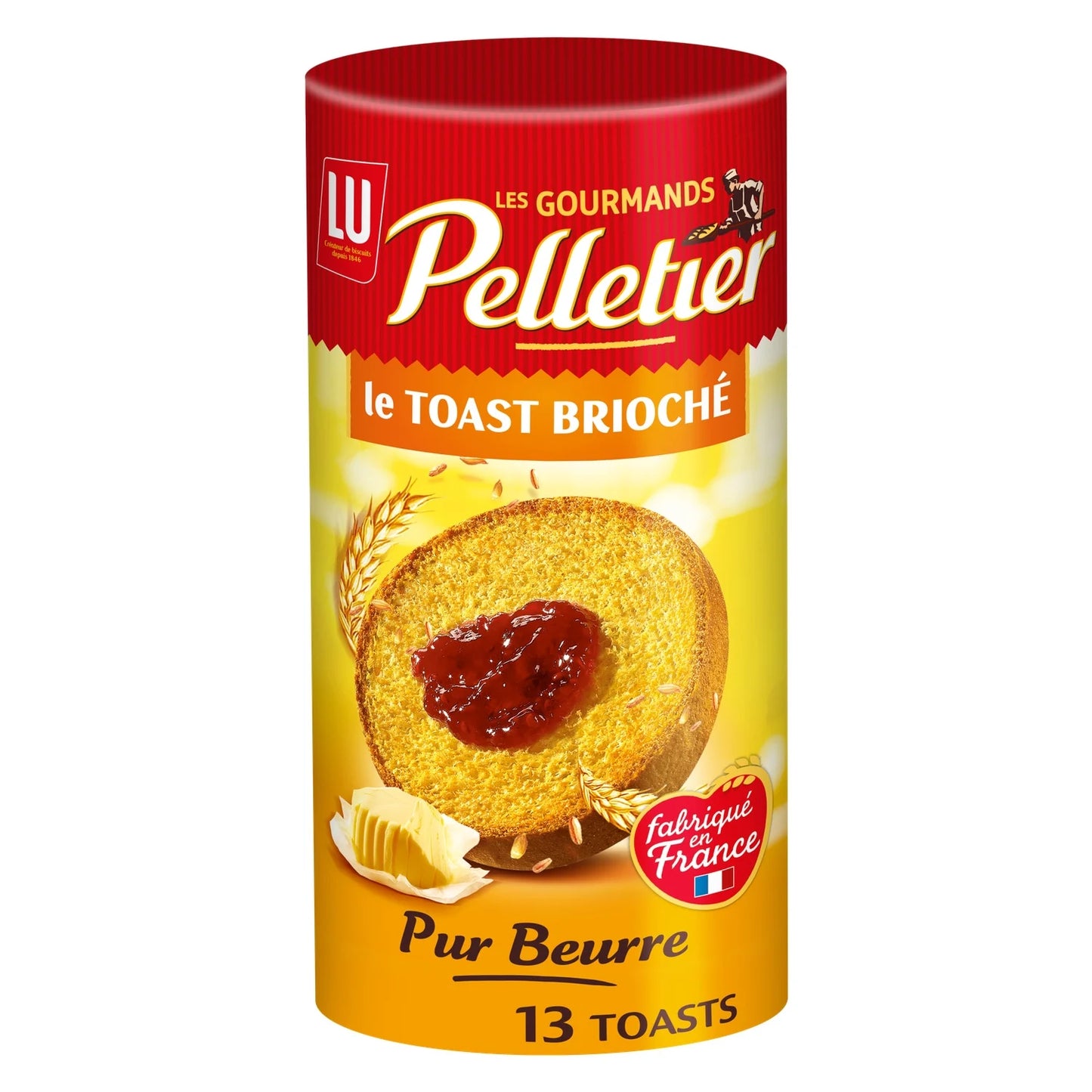 PELLETIER Toasts briochés pur beurre 13 toasts 150g