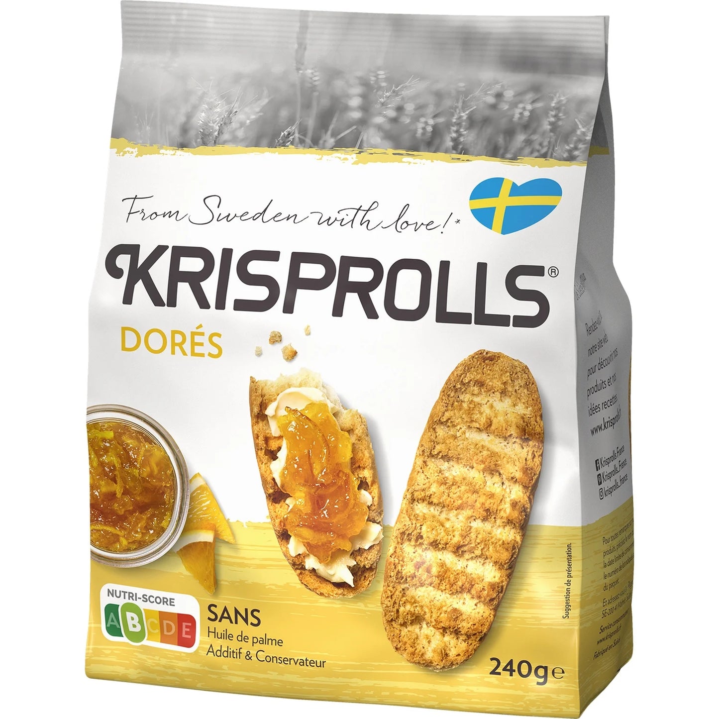 Krisprolls Petits pains suédois dorés 240g