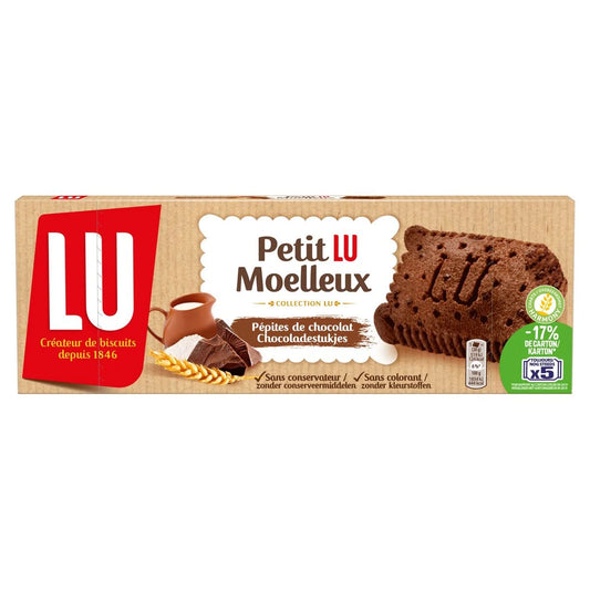 LU Petit LU Moelleux Pépites de Chocolat 140 g - épicerie les 3 gourmets biscuits-et-gateaux