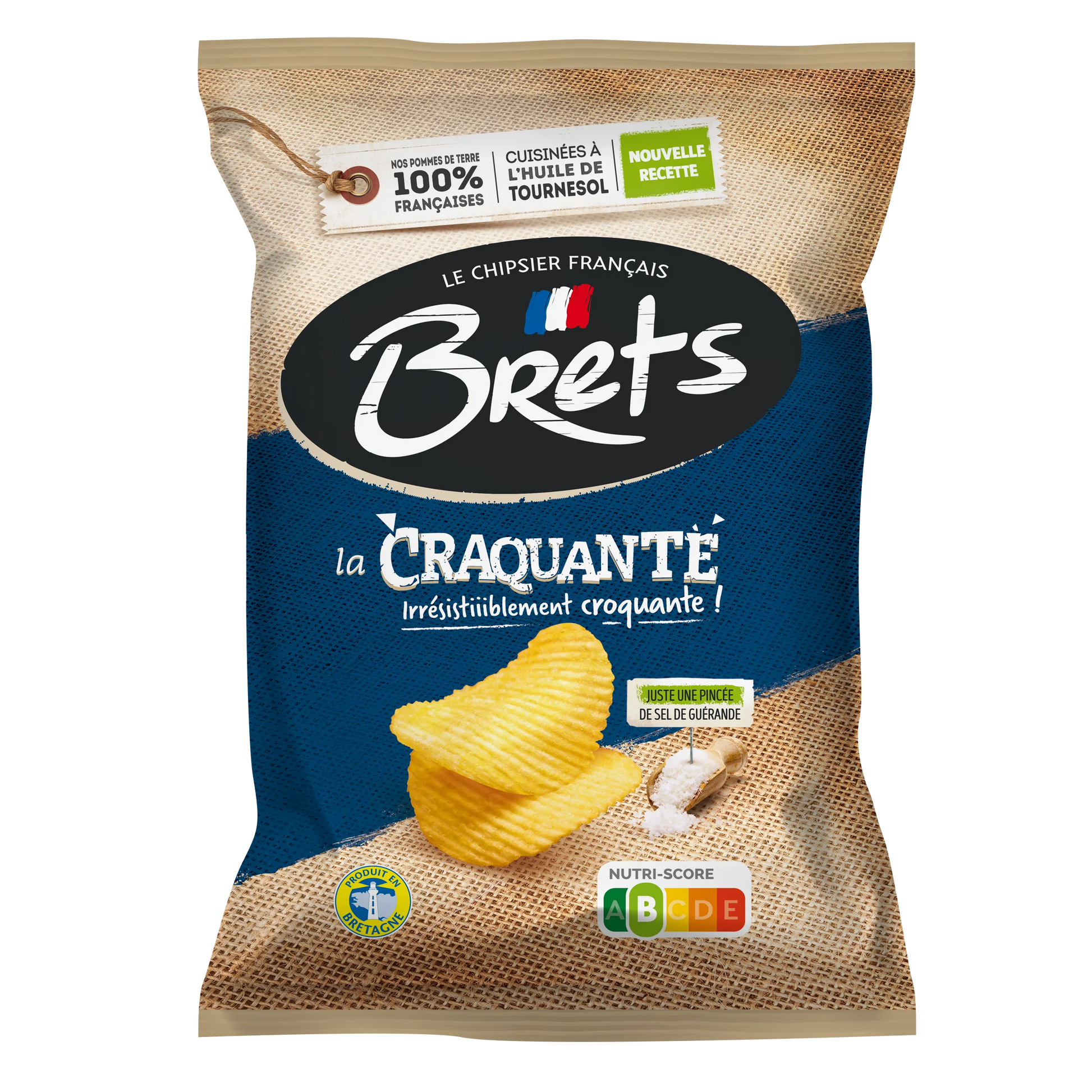 BRETS Chips Ondulées Craquantes 125 g - épicerie les 3 gourmets chips-et-aperitifs
