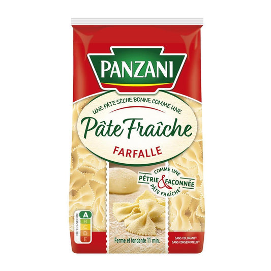 Panzani farfalle qualite pate fraiche 400g - épicerie les 3 gourmets sans-gluten