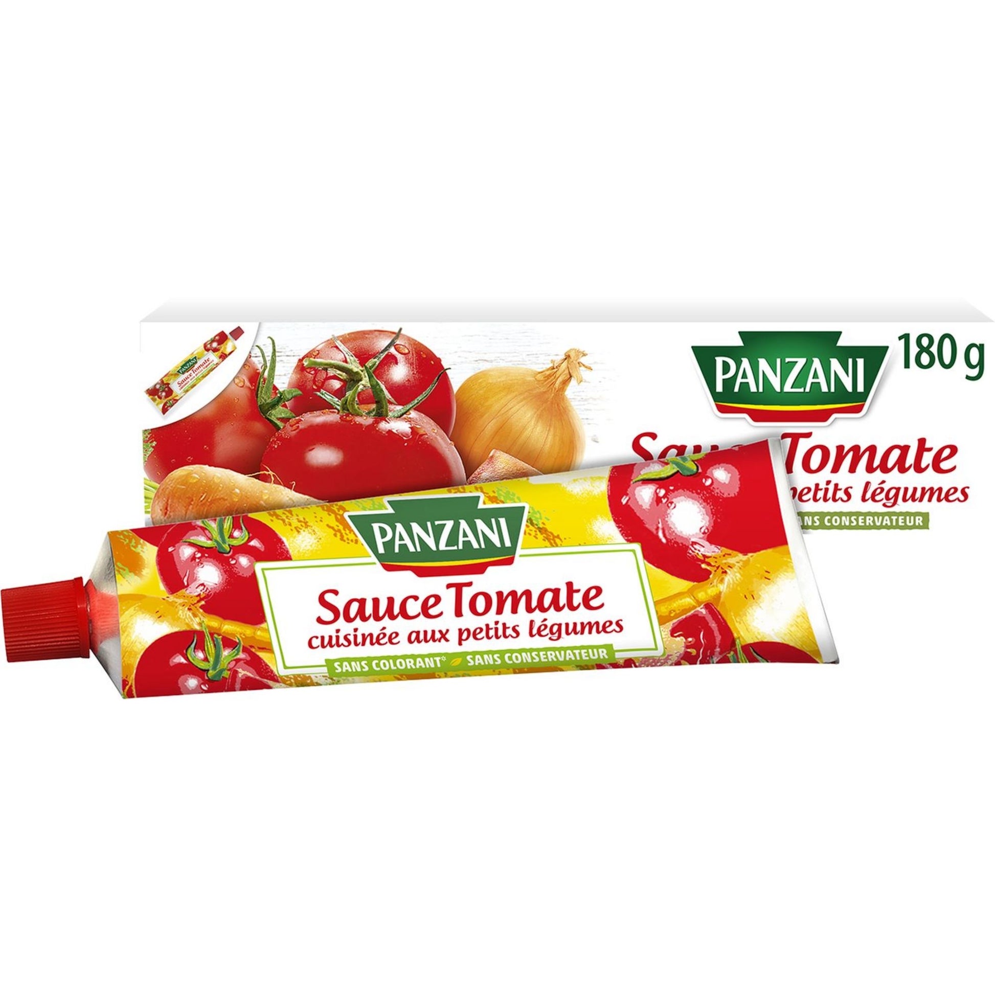 PANZANI Sauce tomate cuisinée petits légumes sans conservateur tube 180g - épicerie les 3 gourmets CONDIMENTS & SAUCES