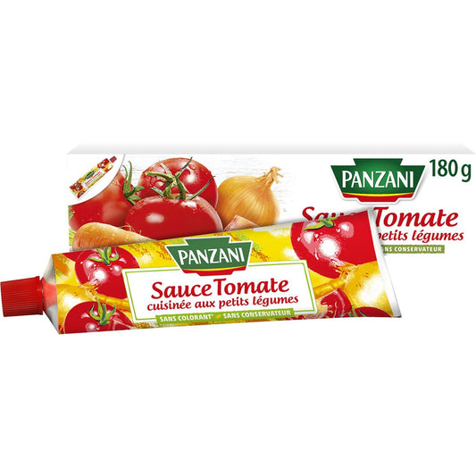 PANZANI Sauce tomate cuisinée petits légumes sans conservateur tube 180g - épicerie les 3 gourmets CONDIMENTS & SAUCES