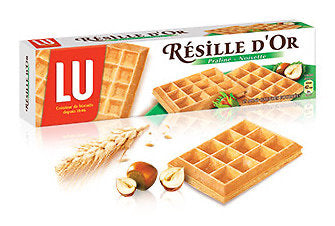 LU Résille d'or gaufrettes praliné noisette 15 gaufrettes 110g - épicerie les 3 gourmets biscuits-et-gateaux