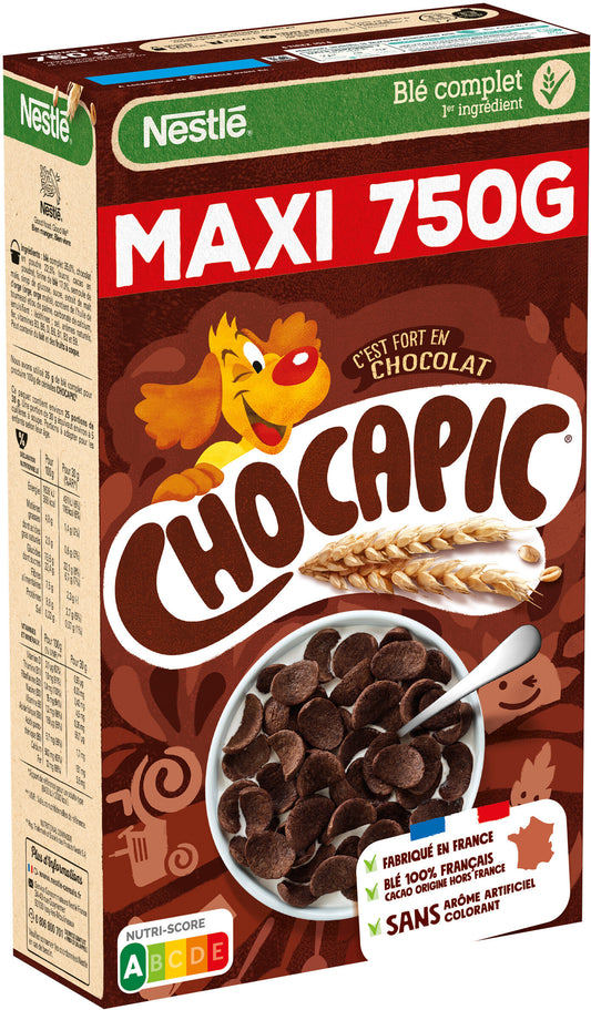 Céréales au chocolat CHOCAPIC MAXI 750 - épicerie les 3 gourmets biscottes-tartinades-de-pain-grille-cereales-et-barres-de-cereales