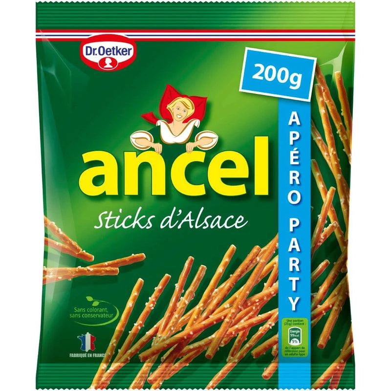 Biscuits apéritifs Bretzels Sticks ANCEL 200G