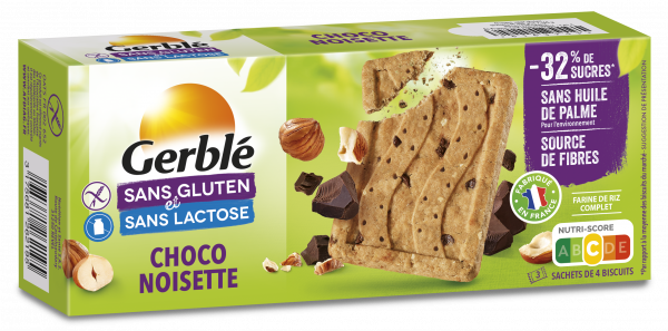 Gerblé Choco noisette sans gluten 150g - épicerie les 3 gourmets biscuits-et-gateaux