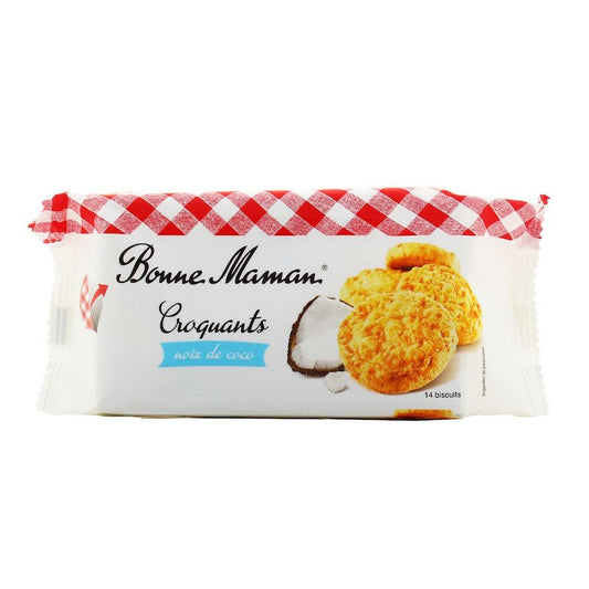 BONNE MAMAN BISCUITS CROQUANTS NOIX DE COCO 150G - épicerie les 3 gourmets biscuits-et-gateaux