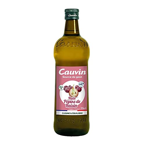 Cauvin Huile de Pépins de Raisin 75cl - épicerie les 3 gourmets condiments-et-sauces