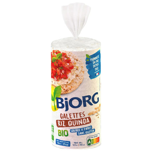BJORG Galette Quinoa 130 g - épicerie les 3 gourmets biscottes-tartinades-de-pain-grille-cereales-et-barres-de-cereales