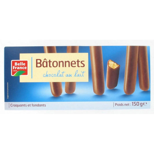 BATONNETS CHOCOLAT LAIT 150G BELLE FRANCE