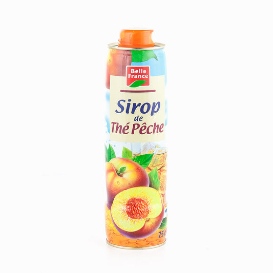BELLE FRANCE SIROP THE PECHE 75CL - épicerie les 3 gourmets Boissons
