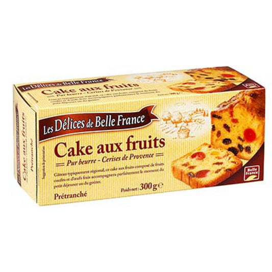 les Delices de belle france Cake aux Fruits 300g - épicerie les 3 gourmets biscottes-tartinades-de-pain-grille-cereales-et-barres-de-cereales