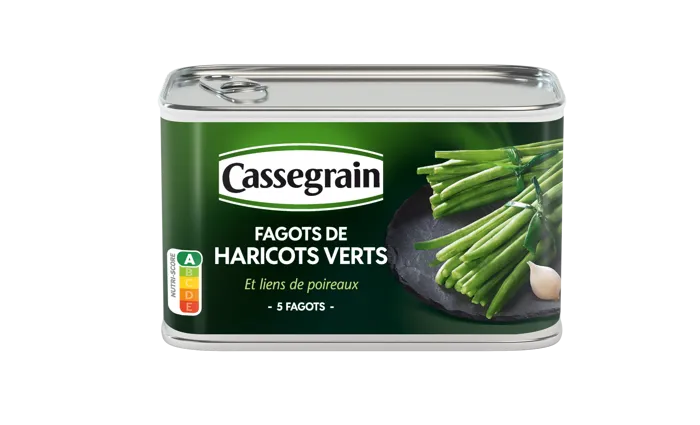 Cassegrain Haricots Verts Extra Fins 200g - épicerie les 3 gourmets conserves-de-legumes