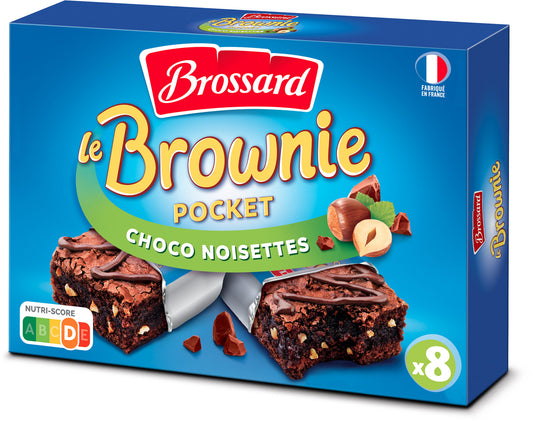 Gâteaux brownie chocolat noisettes BROSSARD 240 g