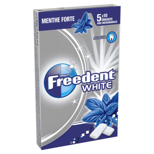 Freedent White Chewing-gum à la menthe forte sans sucres 70g - épicerie les 3 gourmets Bonbons