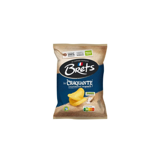 Brets Chips La Craquante Guérande Salt Flavour 125 g - épicerie les 3 gourmets chips-et-aperitifs