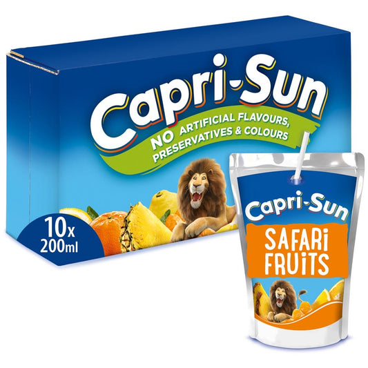 CAPRI-SUN Boisson au jus de fruit goût tropical poches 10x20cl - épicerie les 3 gourmets soft-drinks