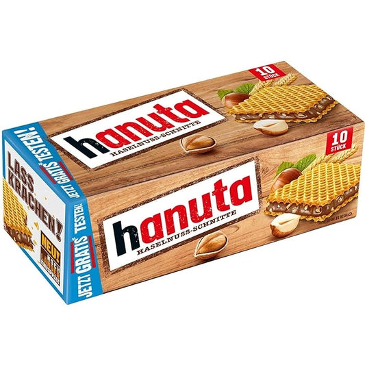 Biscuits gaufrettes chocolat noisettes HANUTA - épicerie les 3 gourmets biscuits-et-gateaux