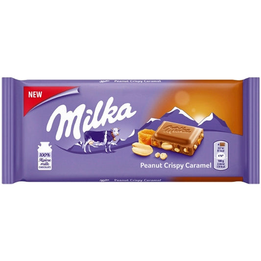 Milka Peanut & Caramel Croquant - épicerie les 3 gourmets Chocolat