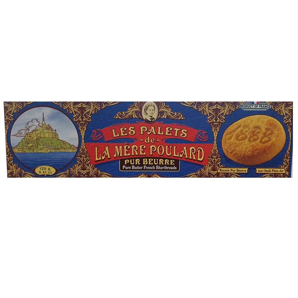 La Mere Poulard Les Palets Pur Beurre 125g - épicerie les 3 gourmets biscuits-et-gateaux
