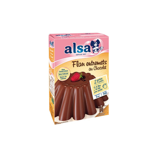 Alsa Entremets flan  Chocolat 4 Sachets