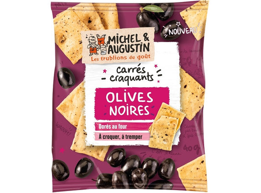 Michel & Augustin carré craquant Oliver noire - épicerie les 3 gourmets biscuits-et-gateaux