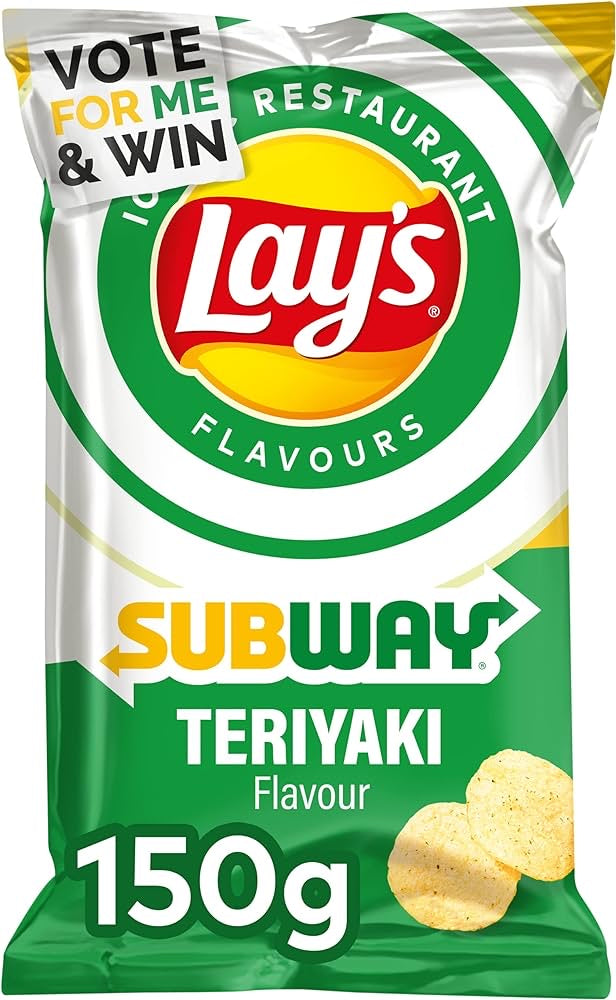 Chips Lay's Subway Teriyaki - 150g - épicerie les 3 gourmets chips-et-aperitifs