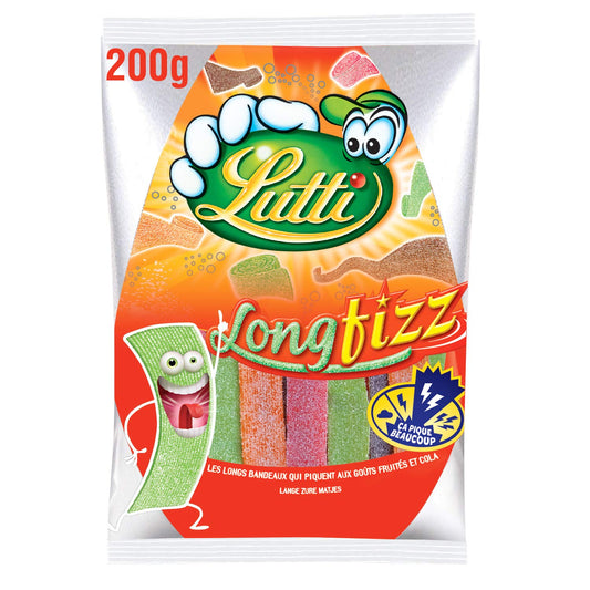 Lutti Long Fizz Bonbons Acidulés 200g