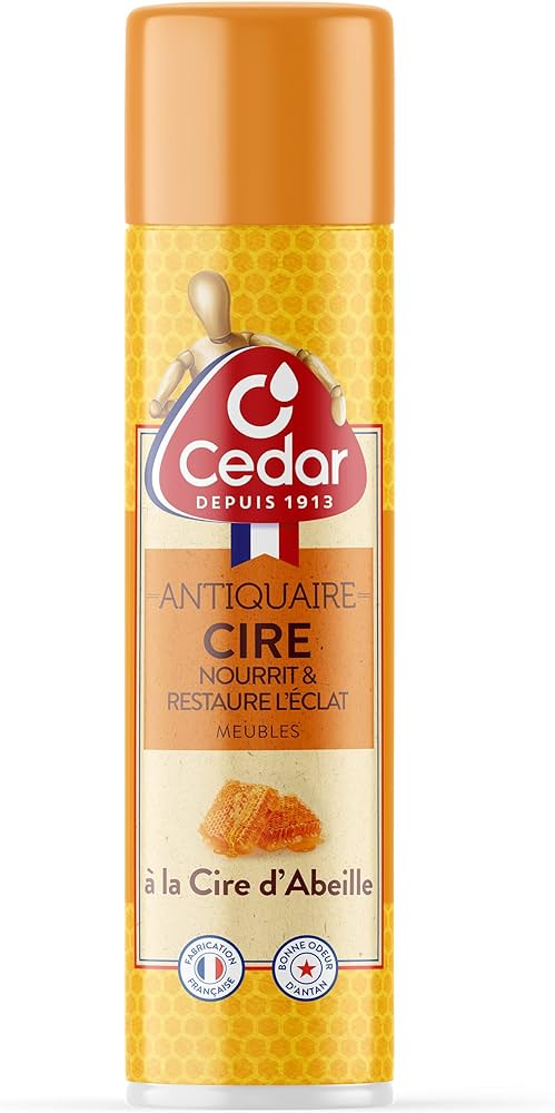Cedar Antiquaire Cire nourrit & Restaure L eclsat 300 ml - épicerie les 3 gourmets Entretien & maison